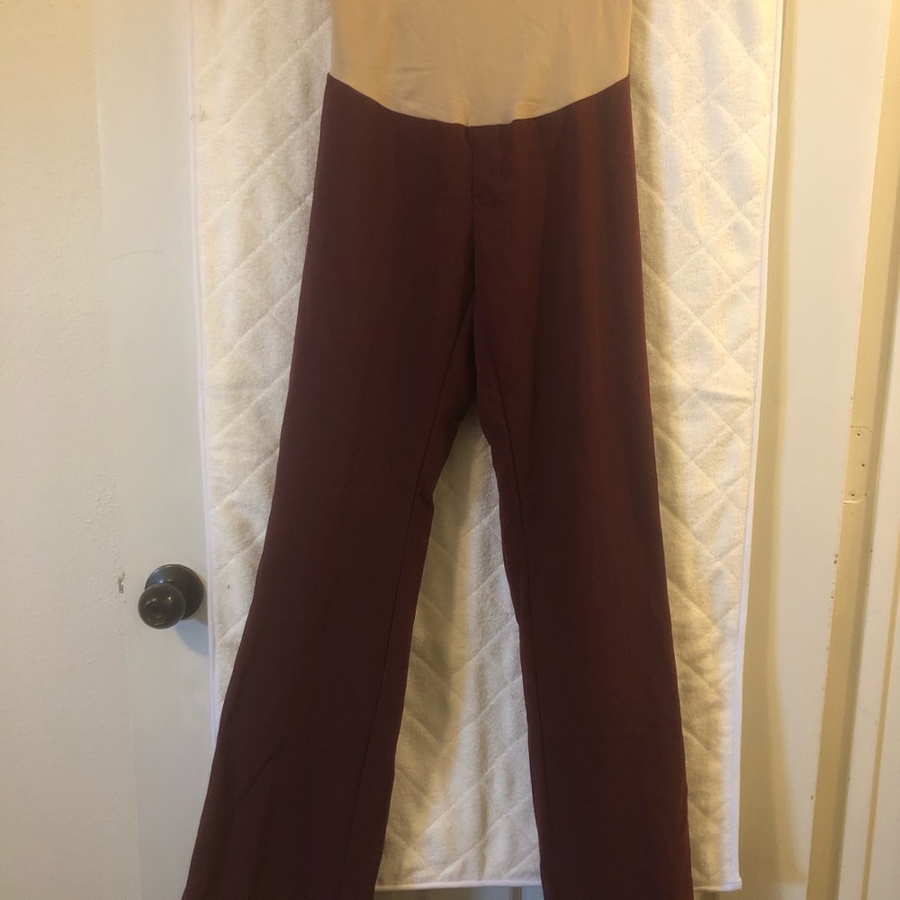 motherhood maternity pants Maroon Sz S